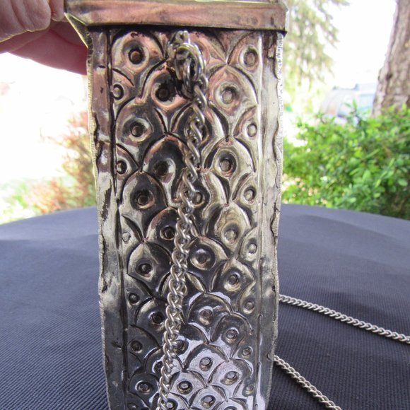 St. Xavier Monro Geometric Gold & Silver Metal Bag - Picture 3 of 8